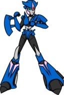 blue black transformer, Digital Drawing