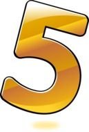 yellow number 5