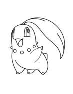 small Pokemon Coloring Page drawing