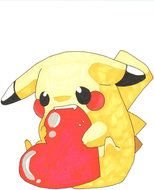 Ä°llustration of Pokemon Cute Pikachu