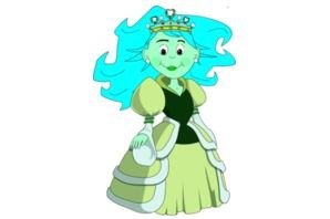 Cartoon Princess drawing