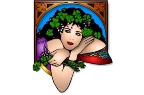 Girl With Flowers Clip Art