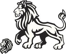 lion as an image for tattoo