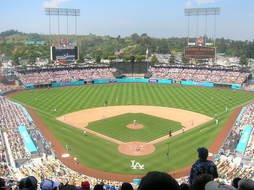 Los Angeles Dodgers Stadium angle view
