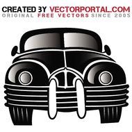 Vintage Car Vector Graphic