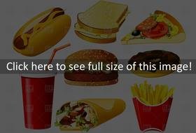 Ä°llustration of Pizza Fast Food