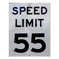 Speed Limit 55 Sign
