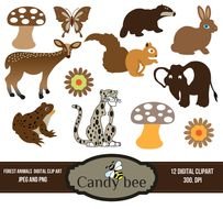Forest Animal Clip Art N10
