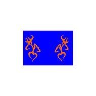 modern drawing on the blue background