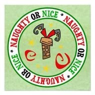 Santa Stuck In Chimney Flat Greeting Card Personalized Announcements