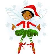 Beautiful Christmas Fairy clipart