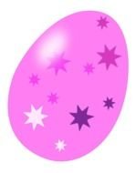 Pink Easter Egg darwing