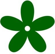 Green Flower Clip Art N22
