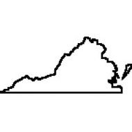 Virginia State Map Outline N2
