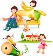 Vector Cartoon Characters N3