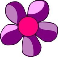 Purple Flower Clip Art N95