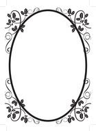 Ä°llustration of the Simple Oval Border Frame