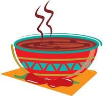 Bowl Of hot Chili, drawing