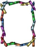 Crayon Border Clip Art drawing