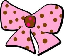 Pink Bow Clip Art N41