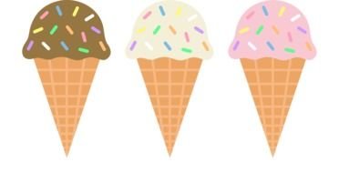cones with ice creams