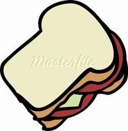 Cartoon Sandwich Clip Art N19