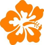 Yellow Hawaiian Flower Clip Art N3
