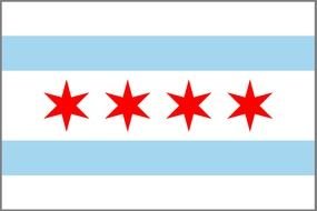 Chicago rectangular flag