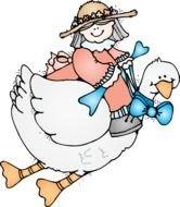 Mother Goose Clip Art drawing