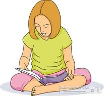 Animals Reading Books Clip Art N21