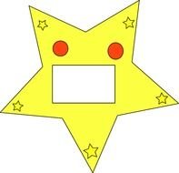 Star Shapes Clip Art N19