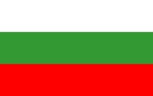 Bulgaria Flag red green white drawing