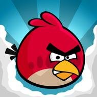 red from Angry Birds at sky