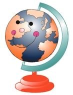 Color Globe Clip Art