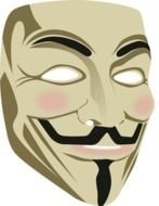 painted Guy Fawkes Mask