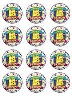 18th Birthday Cupcake Toppers