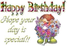 Happy Birthday Friend as a graphic illustration