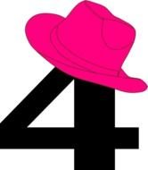 Pink Cowgirl Clip Art N3