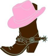 Cowboy Boots And Hat Clip Art N14