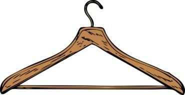 Coat Hanger Clip Art drawing