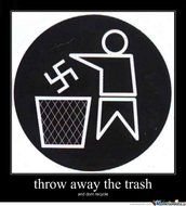 Throw Away Trash Sign N5