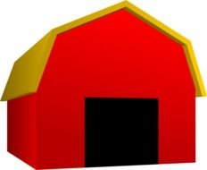 Red Barn as a picture for a clipart