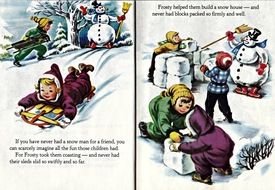 Vintage Snowman darwing