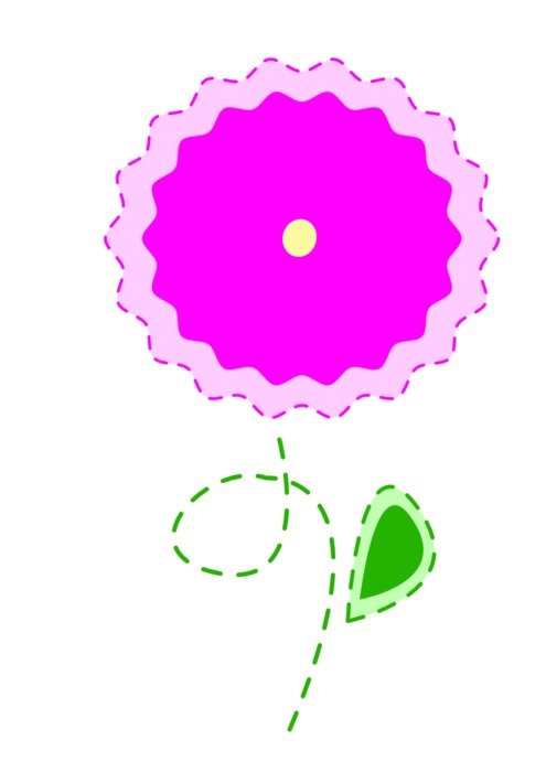 Easter Flowers drawing
