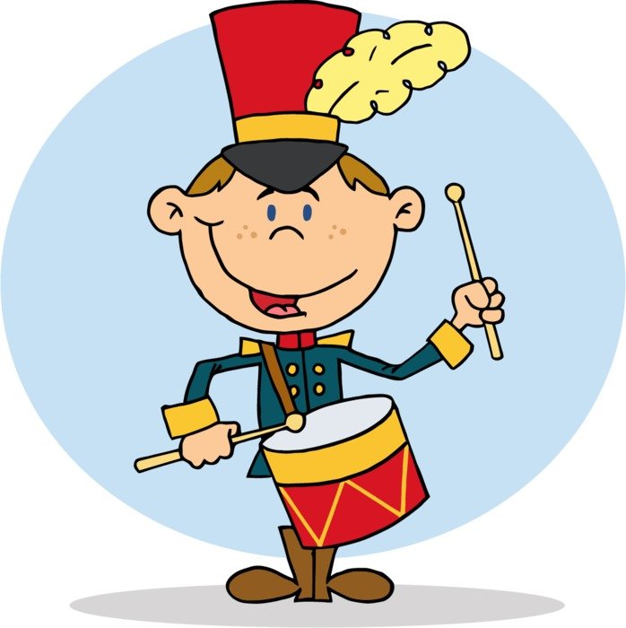 cartoon soldier with drum