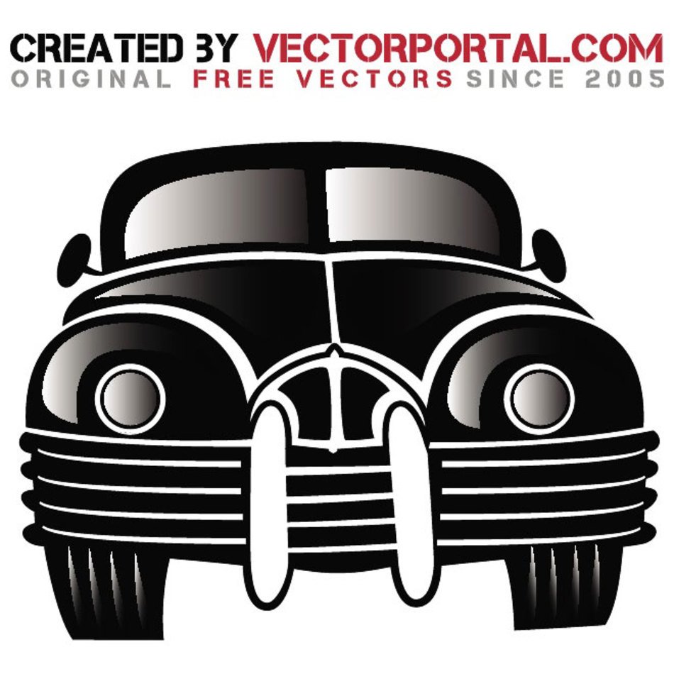 Vintage Car Vector Graphic
