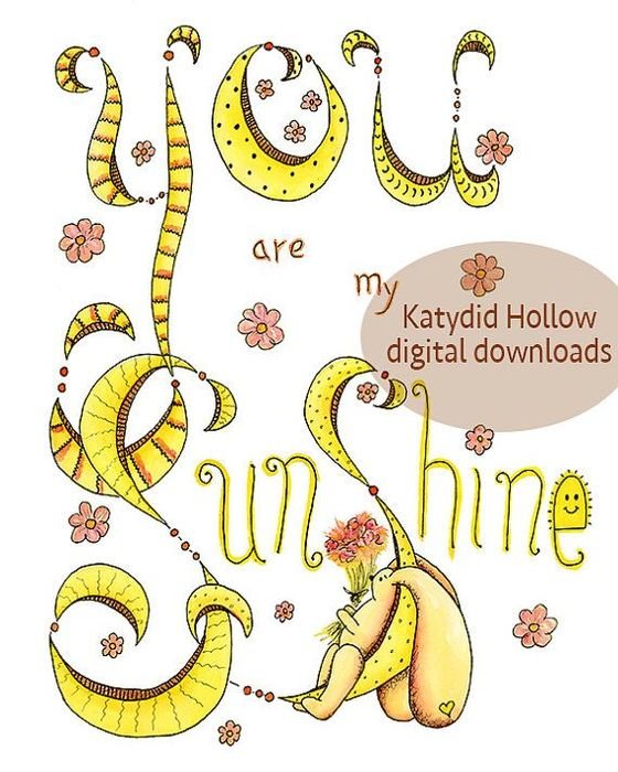 You Are My Sunshine Clip Art