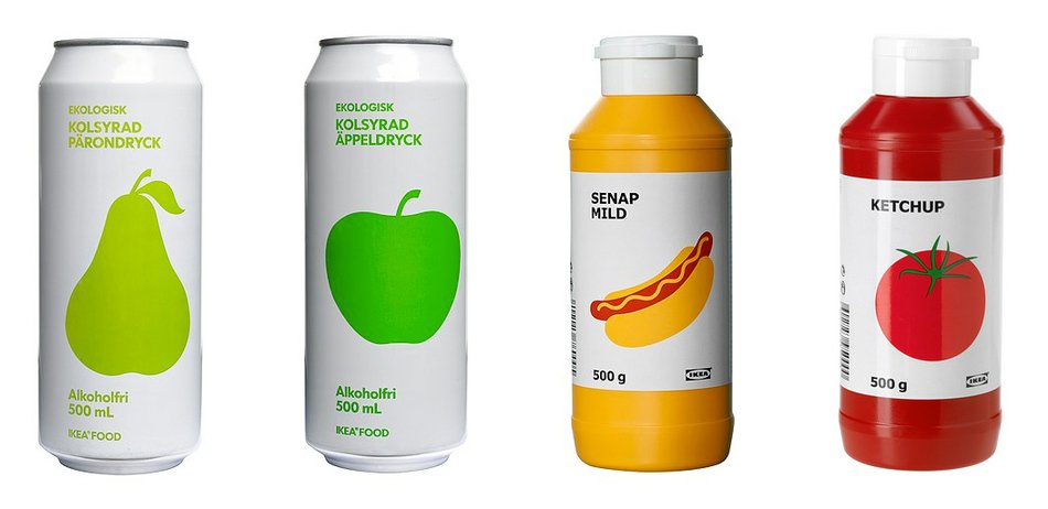 Fabulous Food Packagings At IKEA Clipart