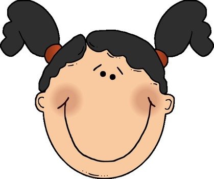 Cartoon Girl Face Clip Art N40