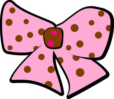 Pink Bow Clip Art N41